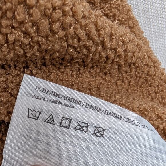 NWT Abercrombie & Fitch Teddy Fleece Soft Sherpa Shirt Button Jacket, size S - Picture 8 of 8